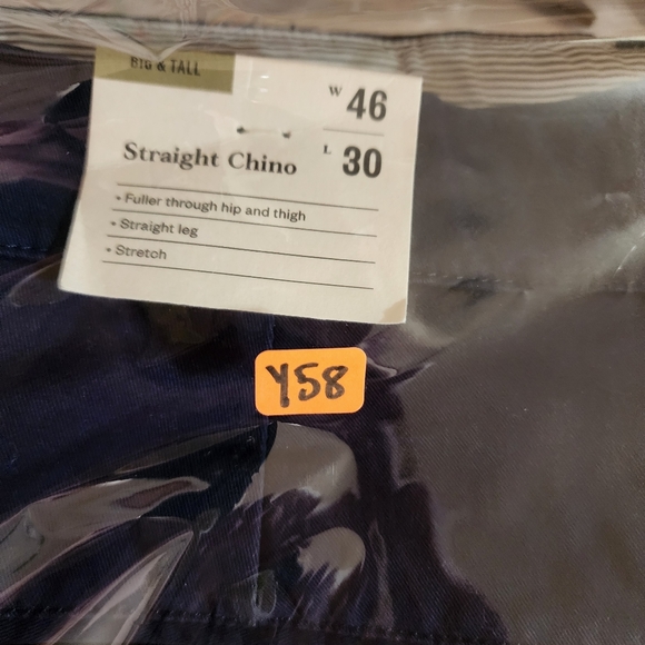 New- Goodfellow & Co Men's 46x30 Pants Chino Straight Blue 46 X 30 - Picture 10 of 10